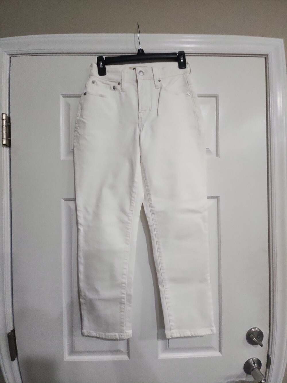 Madewell The Curvy Perfect Vintage Jean in White, Size 26P